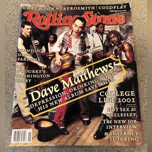 Rolling Stone Magazine - March 15, 2001 - Dave Matthews Band Cover - Rare!